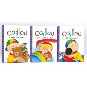 Lot 3 Caillou French Hardcover Books Chouette 2008